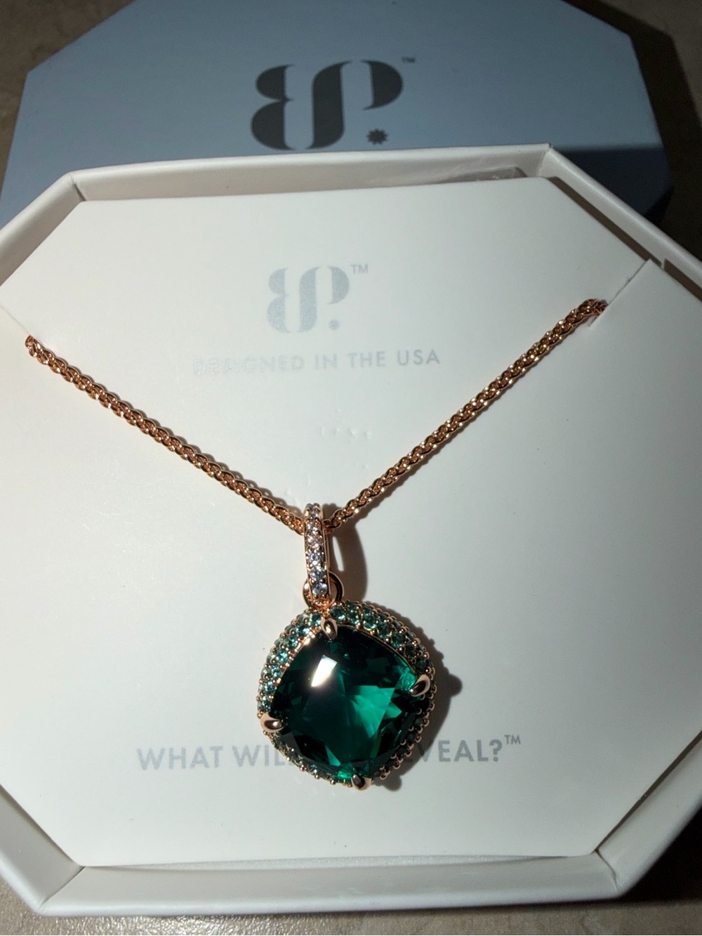Bomb Party Necklace-The Bonjour Paraiba Tourmaline on RG  Removable Pendant